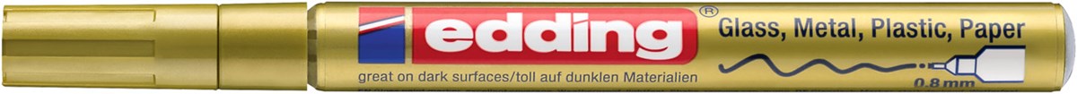 edding 780 creative Glanzlack-Marker gold, Rundspitze 0,8 mm (Art.-Nr.: 4-780-9-053)