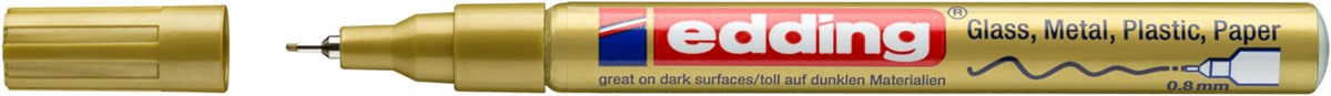 edding 780 creative Glanzlack-Marker gold, Rundspitze 0,8 mm (Art.-Nr.: 4-780-9-053)