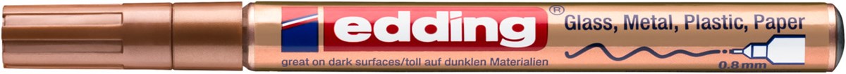 edding 780 creative Glanzlack-Marker kupfer, Rundspitze 0,8 mm (Art.-Nr.: 4-780-9-055)