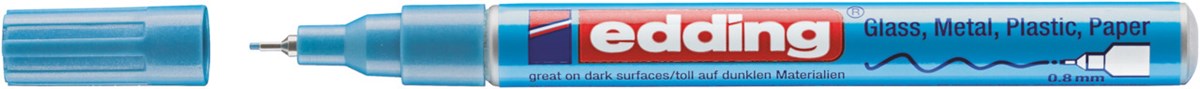 edding 780 creative Glanzlack-Marker hellblau-metallic, Rundspitze 0,8 mm (Art.-Nr.: 4-780-9-070)