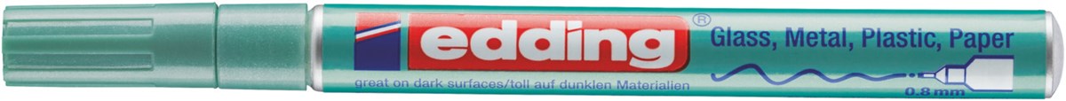 edding 780 creative Glanzlack-Marker grün-metallic, Rundspitze 0,8 mm (Art.-Nr.: 4-780-9-074)