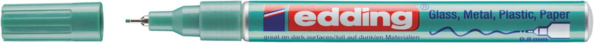 edding 780 creative Glanzlack-Marker grün-metallic, Rundspitze 0,8 mm (Art.-Nr.: 4-780-9-074)