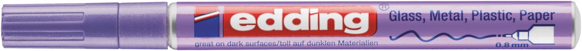 edding 780 creative Glanzlack-Marker violett-metallic, Rundspitze 0,8 mm (Art.-Nr.: 4-780-9-078)