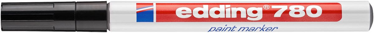 edding 780 Lackmarker schwarz, Rundspitze 0,8 mm (Art.-Nr.: 4-780001)