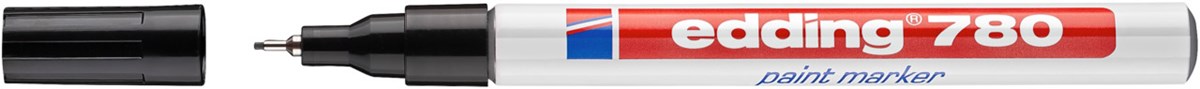 edding 780 Lackmarker schwarz, Rundspitze 0,8 mm (Art.-Nr.: 4-780001)