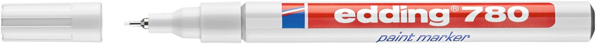 edding 780 Lackmarker weiß, Rundspitze 0,8 mm (Art.-Nr.: 4-780049)