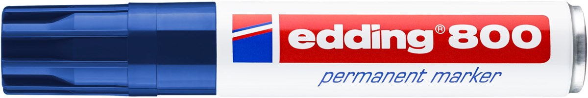 edding 800 Permanentmarker blau, Keilspitze 4-12 mm (Art.-Nr.: 4-800003)