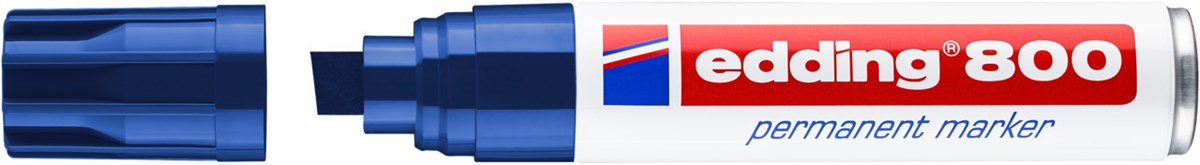 edding 800 Permanentmarker blau, Keilspitze 4-12 mm (Art.-Nr.: 4-800003)