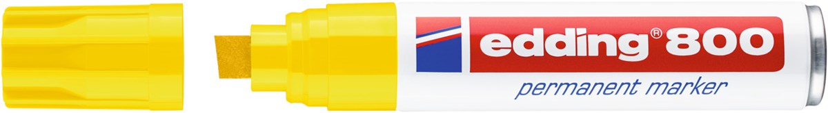 edding 800 Permanentmarker gelb, Keilspitze 4-12 mm (Art.-Nr.: 4-800005)