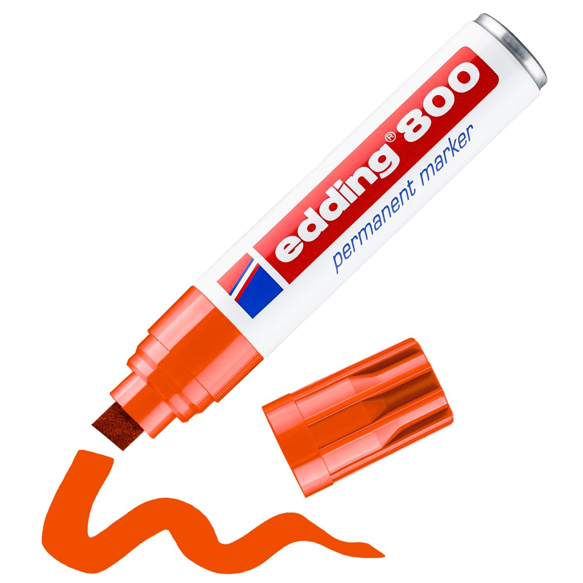 edding 800 Permanentmarker orange, Keilspitze 4-12 mm (Art.-Nr.: 4-800006)
