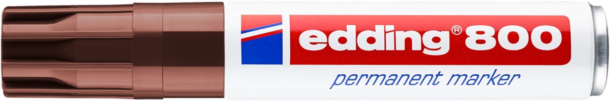 edding 800 Permanentmarker braun, Keilspitze 4-12 mm (Art.-Nr.: 4-800007)