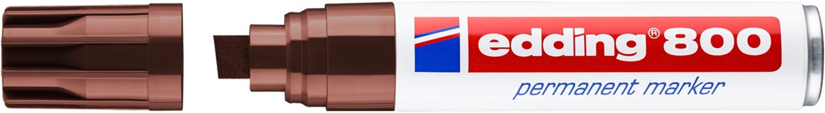 edding 800 Permanentmarker braun, Keilspitze 4-12 mm (Art.-Nr.: 4-800007)