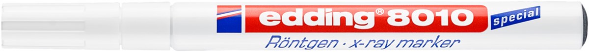 edding 8010 Röntgenmarker weiß, Kunststoffspitze 0,8 mm (Art.-Nr.: 4-8010049)