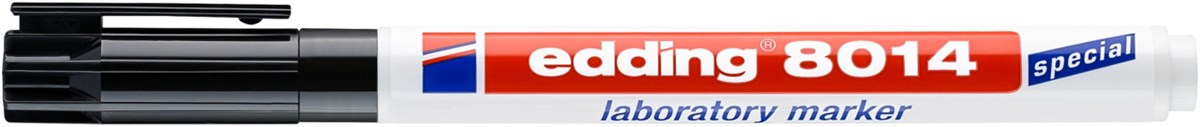 edding 8014 Labormarker Schwarz, Rundspitze 1 mm (Art.-Nr.: 4-8014)