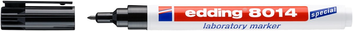 edding 8014 Labormarker Schwarz, Rundspitze 1 mm (Art.-Nr.: 4-8014)