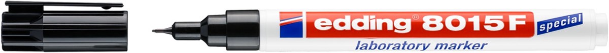 edding 8015 F Labormarker Schwarz, Rundspitze 0,75 mm (Art.-Nr.: 4-8015)