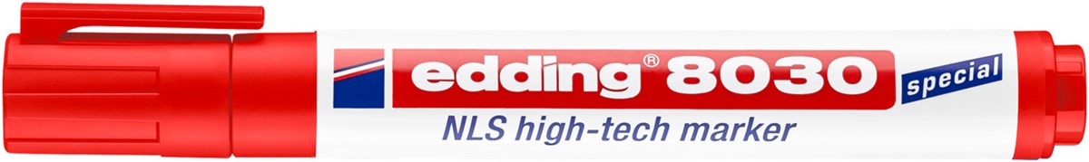 edding 8030 NLS High-Tech Marker rot (rosa), Rundspitze 1,5-3 mm (Art.-Nr.: 4-8030002)