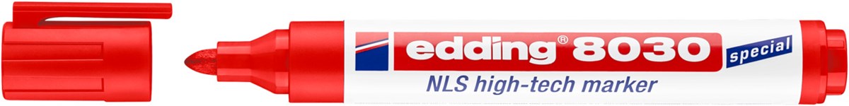 edding 8030 NLS High-Tech Marker rot (rosa), Rundspitze 1,5-3 mm (Art.-Nr.: 4-8030002)