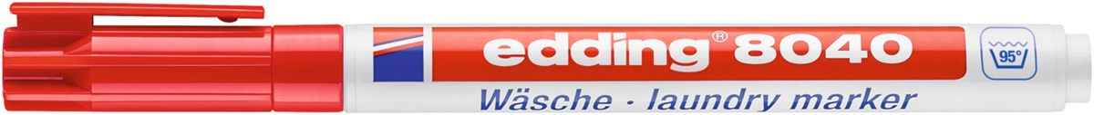 edding 8040 Wäschemarker rot, Rundspitze 1 mm (Art.-Nr.: 4-8040002)