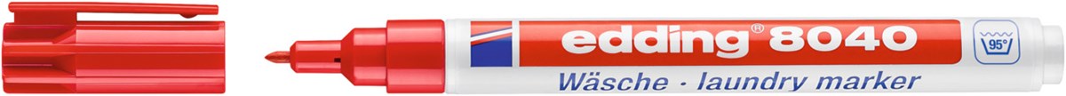 edding 8040 Wäschemarker rot, Rundspitze 1 mm (Art.-Nr.: 4-8040002)