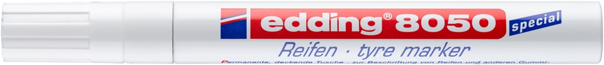 edding 8050 Reifenmarker weiß, Rundspitze 2-4 mm (Art.-Nr.: 4-8050049)