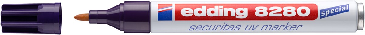 edding 8280 Securitas UV-Marker farblos, Rundspitze 1,5-3 mm (Art.-Nr.: 4-8280100)
