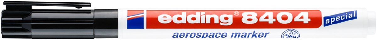 edding 8404 Aerospace Marker schwarz, Rundspitze 0,75 mm (Art.-Nr.: 4-8404001)