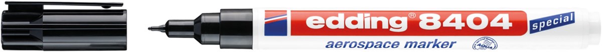 edding 8404 Aerospace Marker schwarz, Rundspitze 0,75 mm (Art.-Nr.: 4-8404001)
