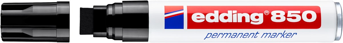 edding 850 Permanentmarker schwarz, Keilspitze 5-15 mm (Art.-Nr.: 4-850001)