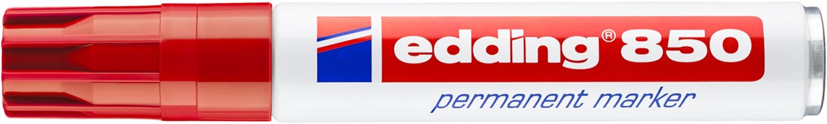 edding 850 Permanentmarker rot, Keilspitze 5-15 mm (Art.-Nr.: 4-850002)