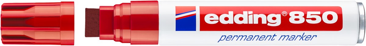 edding 850 Permanentmarker rot, Keilspitze 5-15 mm (Art.-Nr.: 4-850002)