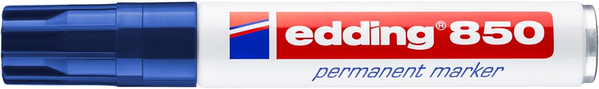 edding 850 Permanentmarker blau, Keilspitze 5-15 mm (Art.-Nr.: 4-850003)