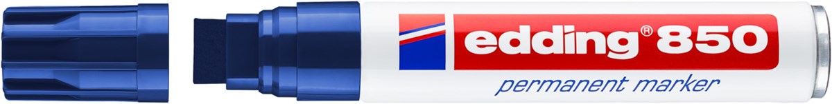 edding 850 Permanentmarker blau, Keilspitze 5-15 mm (Art.-Nr.: 4-850003)