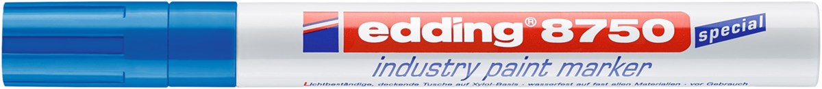 edding 8750 Industrie Lackmarker blau, Rundspitze 2-4 mm (Art.-Nr.: 4-8750003)