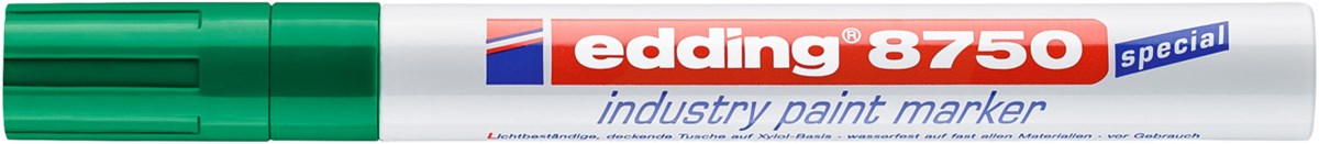 edding 8750 Industrie Lackmarker grün, Rundspitze 2-4 mm (Art.-Nr.: 4-8750004)
