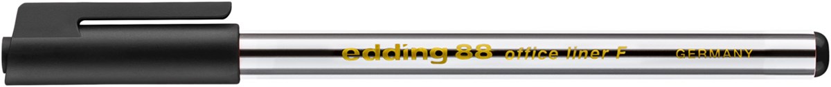edding 88 F Office Fineliner F schwarz, Rundspitze 0,6 mm (Art.-Nr.: 4-88001)