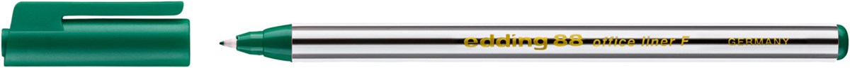edding 88 F Office Fineliner F grün, Rundspitze 0,6 mm (Art.-Nr.: 4-88004)