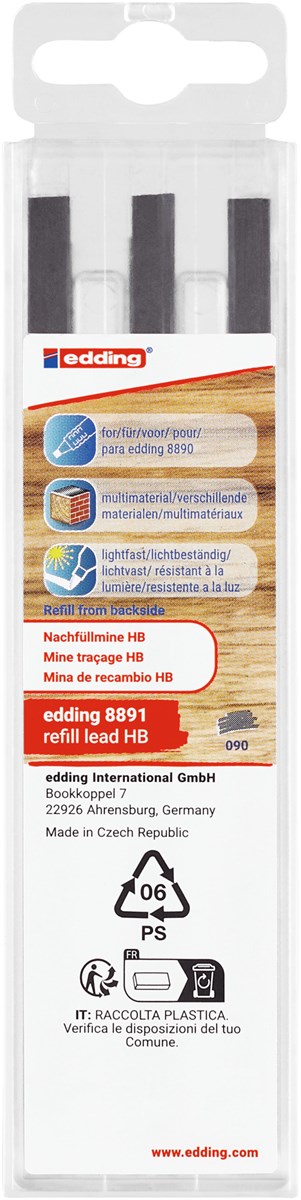 edding 8891 Nachfüllmine HB 6er-Set (Art.-Nr.: 4-8891-6090)