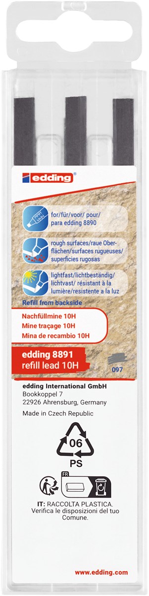 edding 8891 Nachfüllmine 10H 6er-Set (Art.-Nr.: 4-8891-6097)