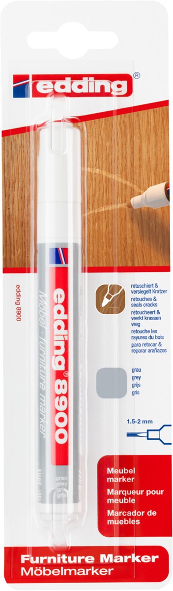 edding 8900 Möbelmarker grau, Rundspitze 1,5-2 mm (Art.-Nr.: 4-8900-1-4012)