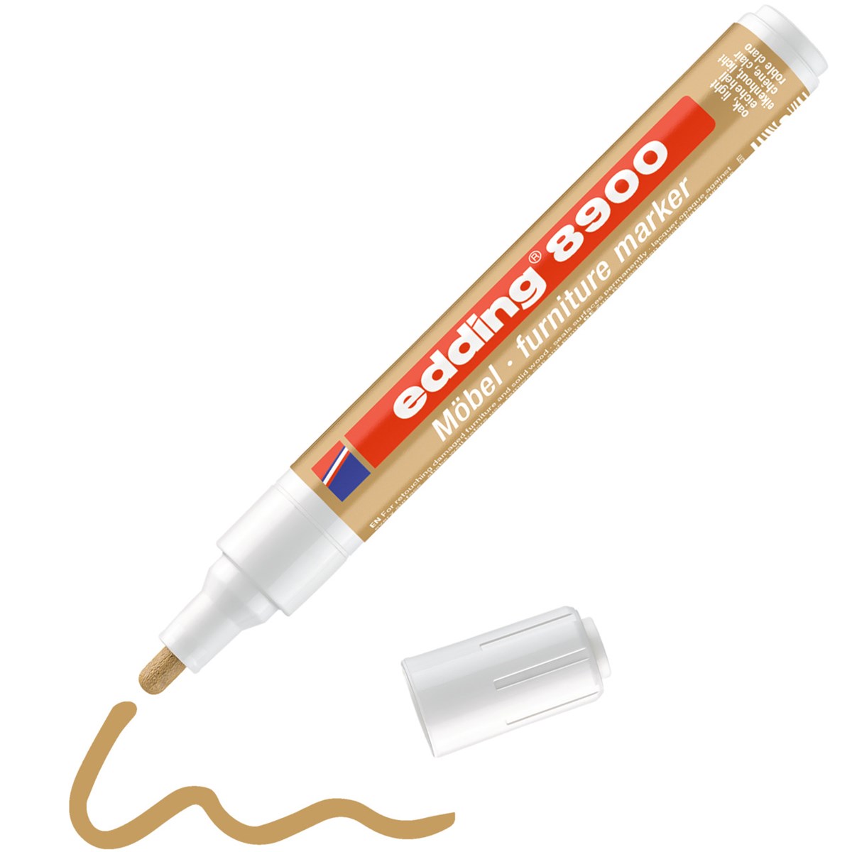 edding 8900 Möbelmarker Eiche hell, Rundspitze 1,5-2 mm (Art.-Nr.: 4-8900-1-4616)