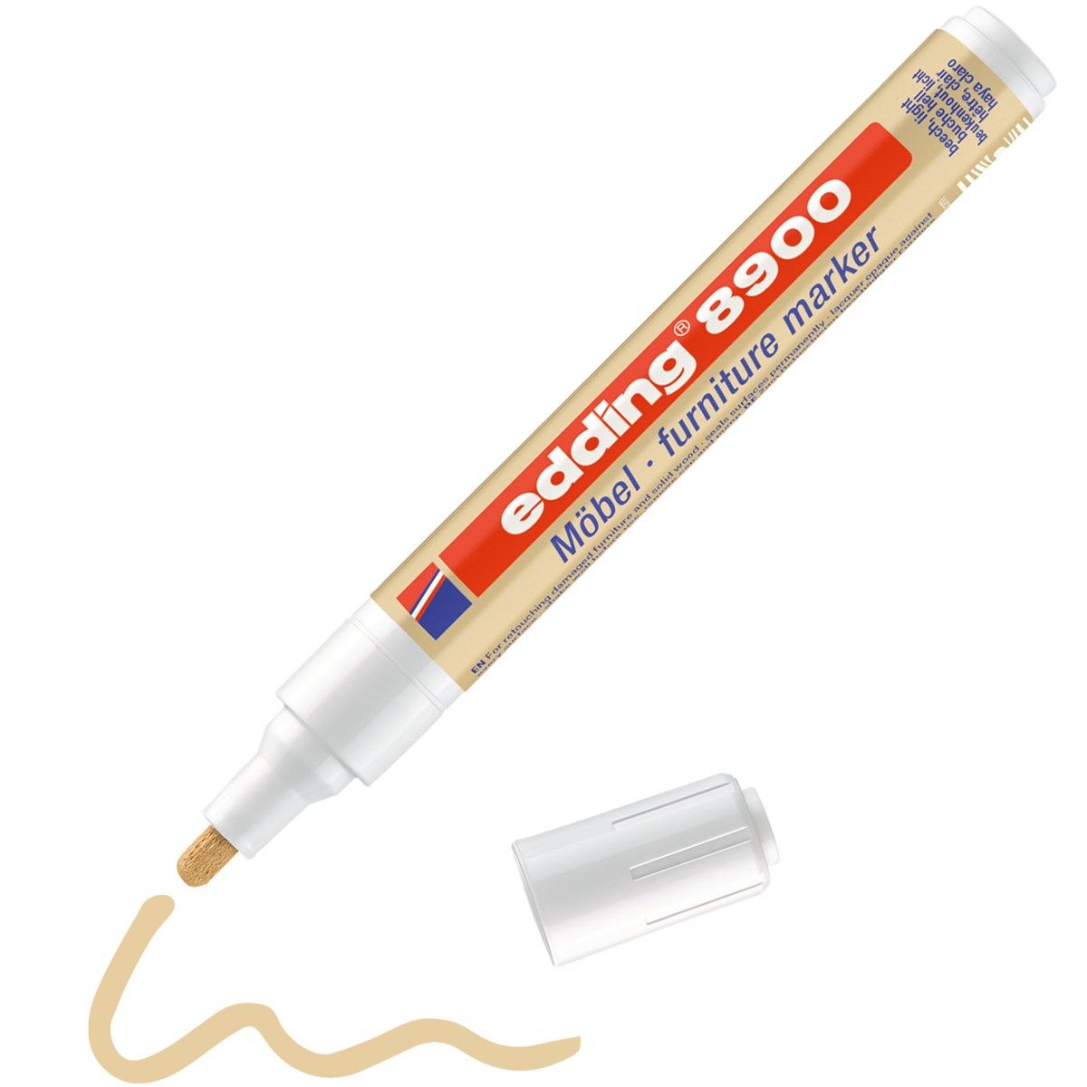 edding 8900 Möbelmarker Buche hell, Rundspitze 1,5-2 mm (Art.-Nr.: 4-8900-1-4617)