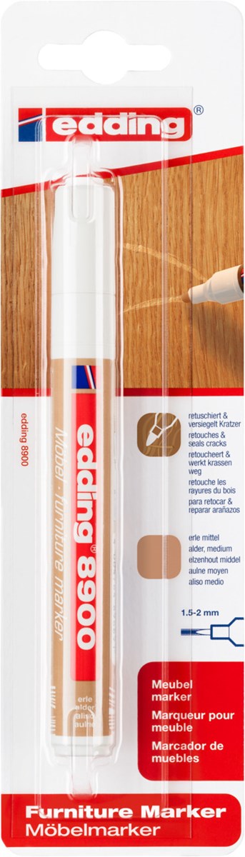 edding 8900 Möbelmarker Erle mittel, Rundspitze 1,5-2 mm (Art.-Nr.: 4-8900-1-4621)