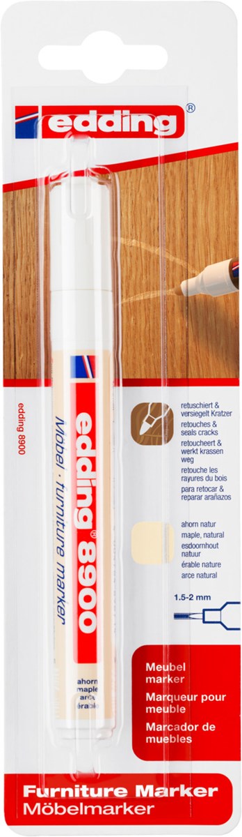 edding 8900 Möbelmarker Ahorn natur, Rundspitze 1,5-2 mm (Art.-Nr.: 4-8900-1-4623)