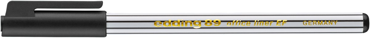 edding 89 EF Office Fineliner EF schwarz, Kunststoffspitze 0,3 mm (Art.-Nr.: 4-89001)