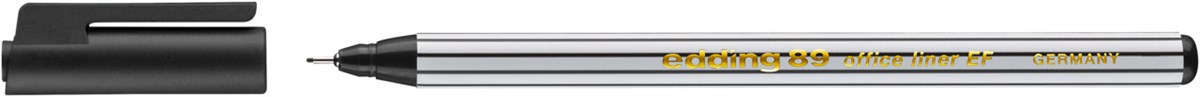 edding 89 EF Office Fineliner EF schwarz, Kunststoffspitze 0,3 mm (Art.-Nr.: 4-89001)