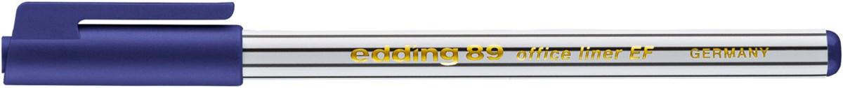 edding 89 EF Office Fineliner EF blau, Kunststoffspitze 0,3 mm (Art.-Nr.: 4-89003)