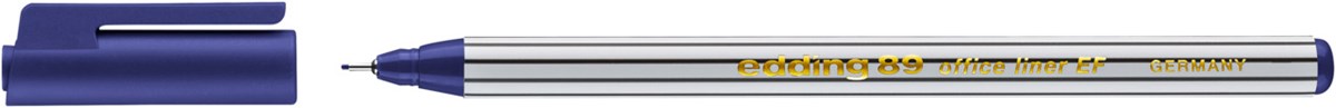 edding 89 EF Office Fineliner EF blau, Kunststoffspitze 0,3 mm (Art.-Nr.: 4-89003)