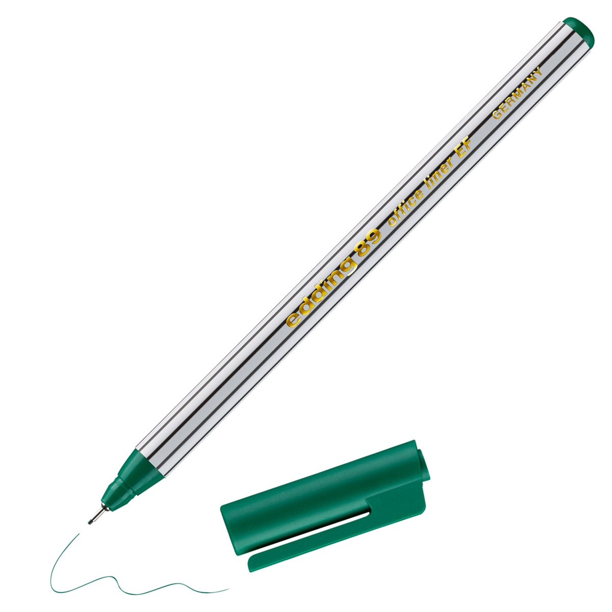 edding 89 EF Office Fineliner EF grün, Kunststoffspitze 0,3 mm (Art.-Nr.: 4-89004)