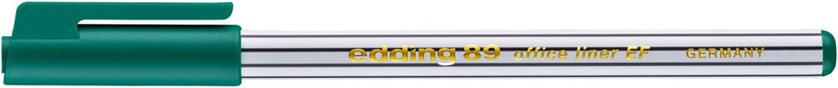 edding 89 EF Office Fineliner EF grün, Kunststoffspitze 0,3 mm (Art.-Nr.: 4-89004)